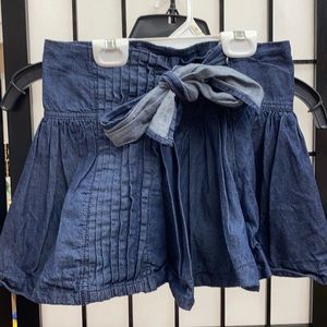 Denim skort